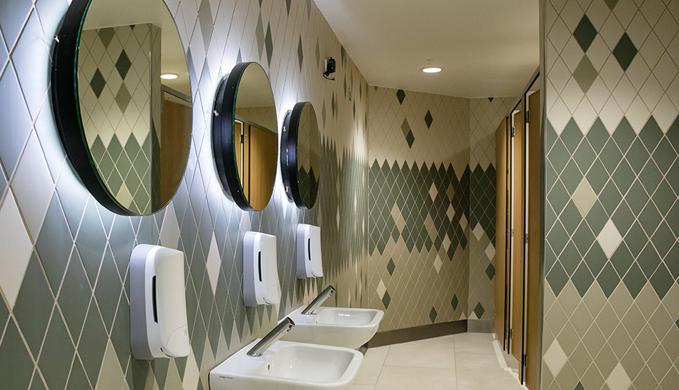 Newly designed toilet area