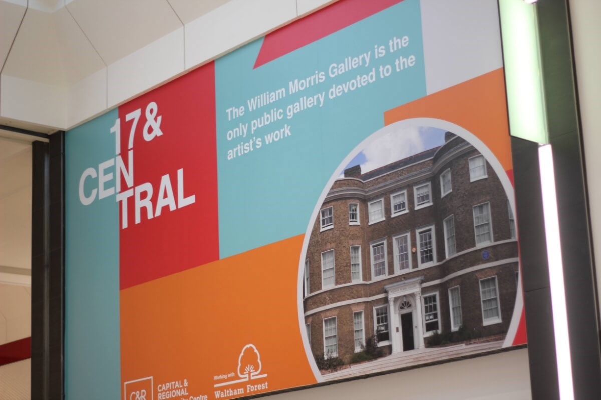 Interior displays at 17&Central