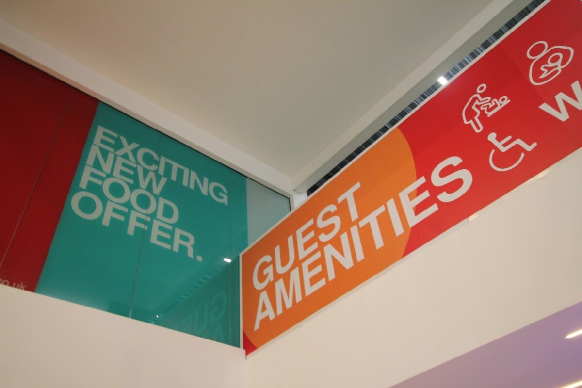 Interior signage and wayfinding