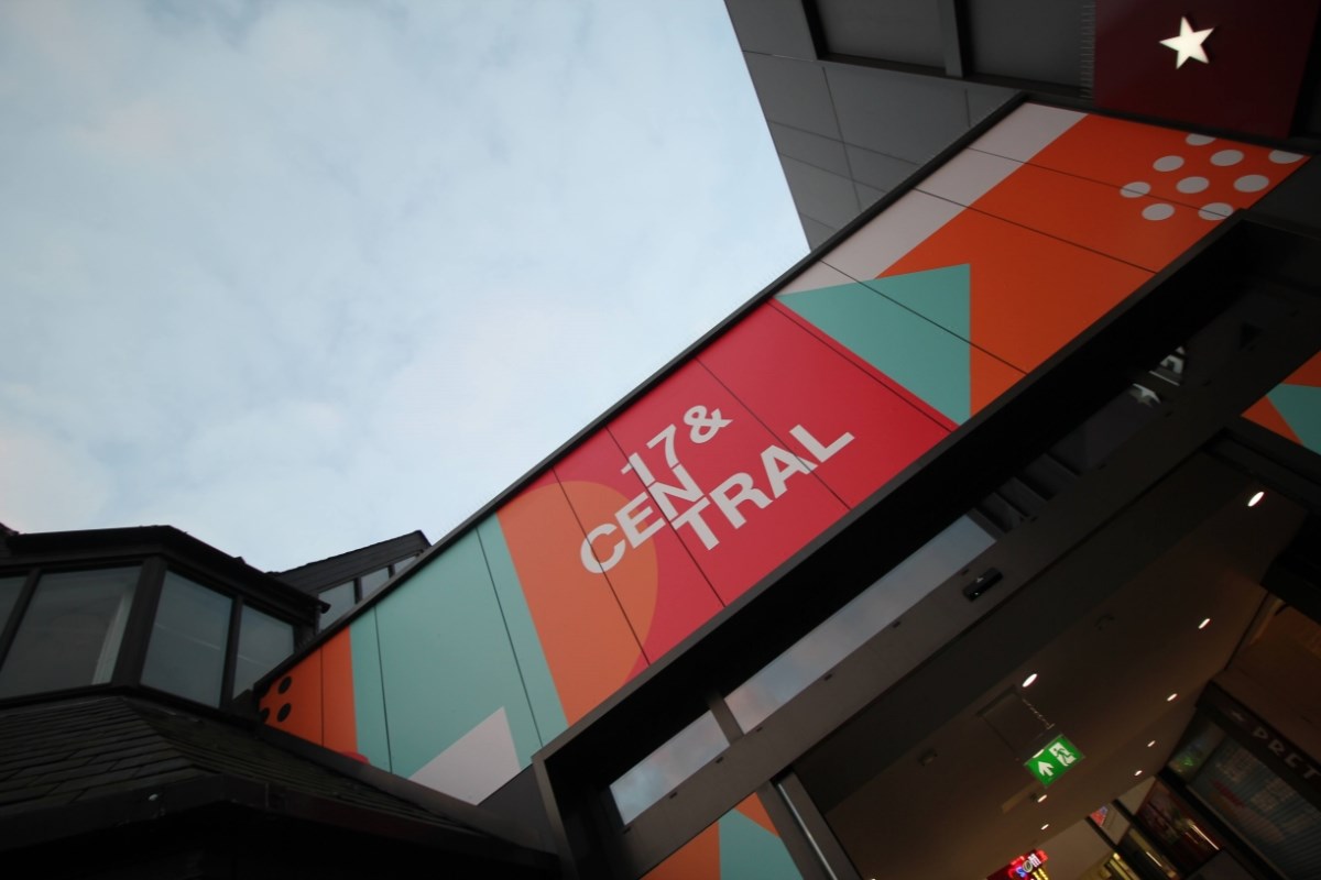New entrance signage at 17&Central
