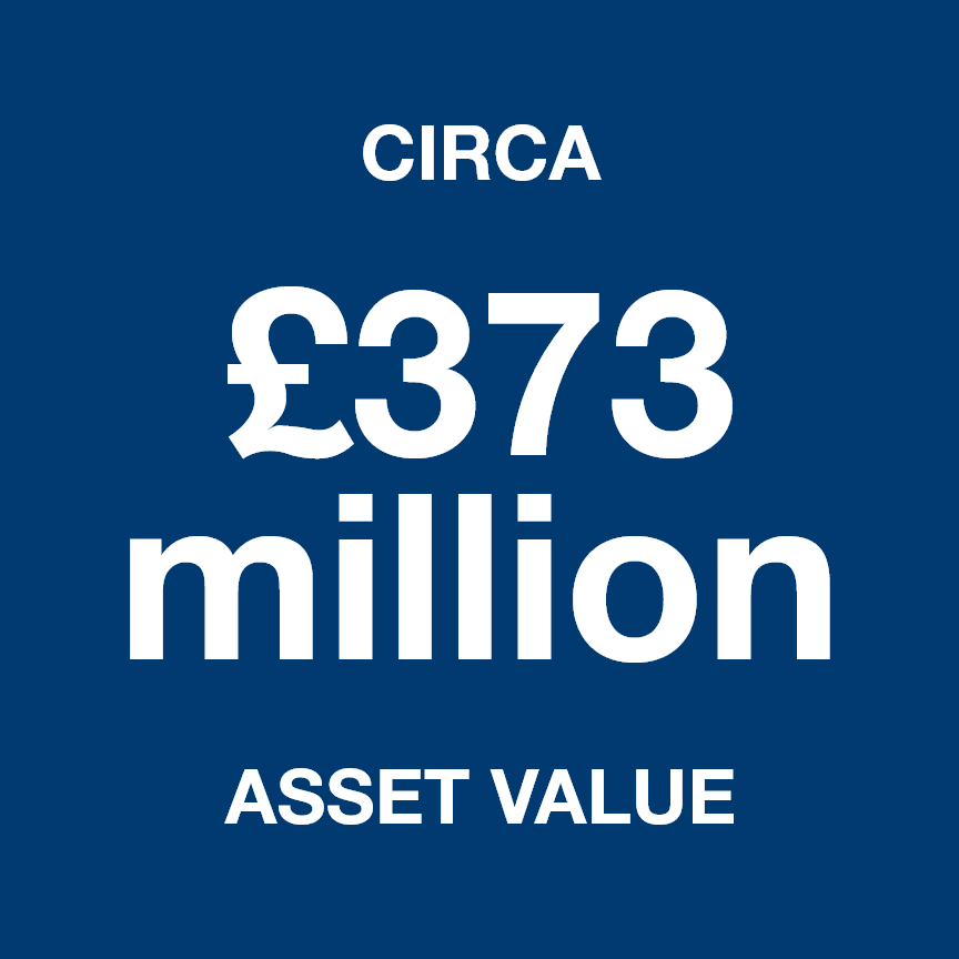 circa £373m market value